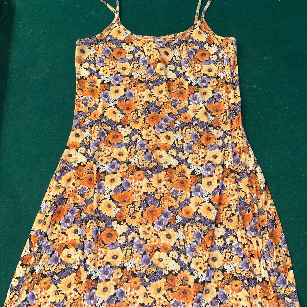 H&M Divided Floral Dress with Spaghetti Straps